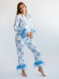 Luna Satin Fur Pyjamas