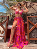 New Fashion Sexy Printed Vacation Bikini Set