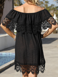 Luna Off-the-shoulder Cape Sleeve Dress