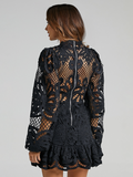 Luna Hollow Lace Dress