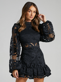 Luna Hollow Lace Dress