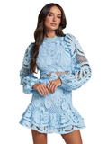 Luna Hollow Lace Dress