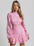 Luna Hollow Lace Dress