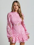 Luna Hollow Lace Dress