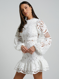 Luna Hollow Lace Dress