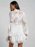 Luna Hollow Lace Dress