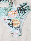 Luna Lace Print Cross Tie Bikini