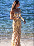Luna Gold Sequin Gown