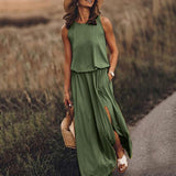 Luna Solid Maxi Dress