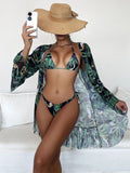 Luna Summer Floral Bikini Cover Up Set