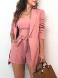 Luna Pink Stylish Casual Corporate Suit