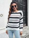 Luna Striped Knitted Sweater