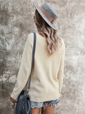 Luna V Neck Cross Sweater