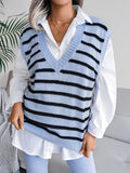 Luna Women's Striped Chic Vest