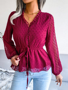 Luna Waist Lace Up Top