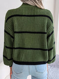 Luna Casual Stripe Knit Sweater