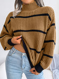 Luna Casual Stripe Knit Sweater
