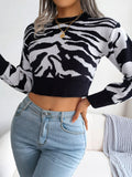 Luna Tiger Knit Top