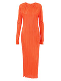 Luna Orange Maxi Dress