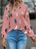 Luna Split V Neck Blouse