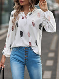 Luna Split V Neck Blouse