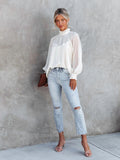 Luna Biz Blanc Blouse