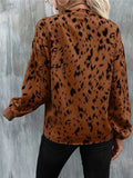 Luna Stand Collar V-neck Blouse