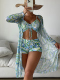 Luna 3 Piece Swimsuit with Cover Up