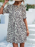 Luna Cherie Leopard Print Mini Dress