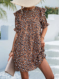 Luna Cherie Leopard Print Mini Dress