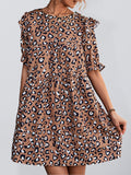 Luna Cherie Leopard Print Mini Dress