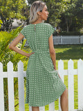 Luna Polka Midi Dress