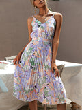 Luna Iris Pleated Dress