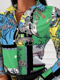 Luna Printed Biz Shirt