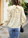 Luna Gold Dot Print Blouse