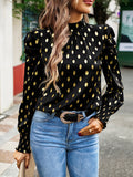 Luna Gold Dot Print Blouse