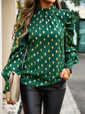 Luna Gold Dot Print Blouse