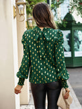 Luna Gold Dot Print Blouse