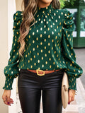 Luna Gold Dot Print Blouse