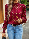 Luna Gold Dot Print Blouse