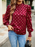 Luna Gold Dot Print Blouse