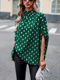 Luna Gold Dot Long Sleeve Blouse