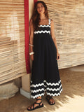 Luna Wavy Edge Maxi Dress